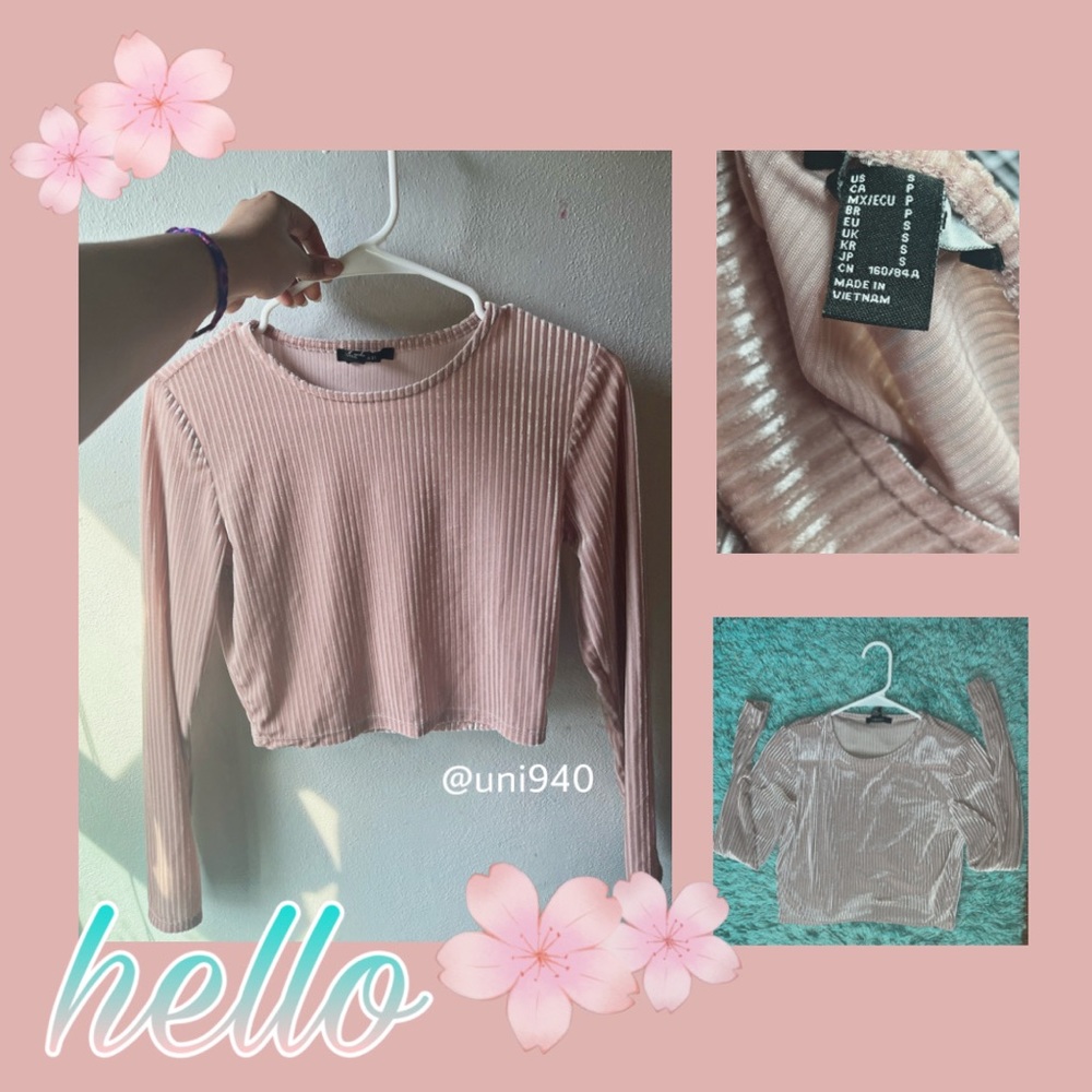 Pink Velvet forever 21 top!